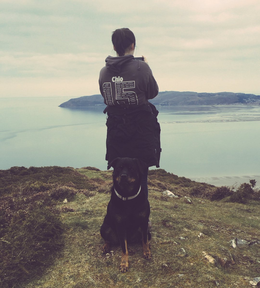 Loopsalot68's tweet photo. @WalesCoastPath lovely late afternoon walk with @chlostorey #Conwy #NorthWales #dogwalking https://t.co/YhrYUpNmhm