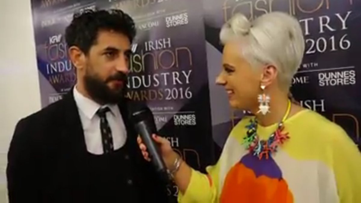 KFWtweets's tweet photo. Flashback to #kfw16 Irish Fashion Industry Awards - Red Carpet interviews > https://t.co/dgtnhWwygE https://t.co/vNosp7wUZH