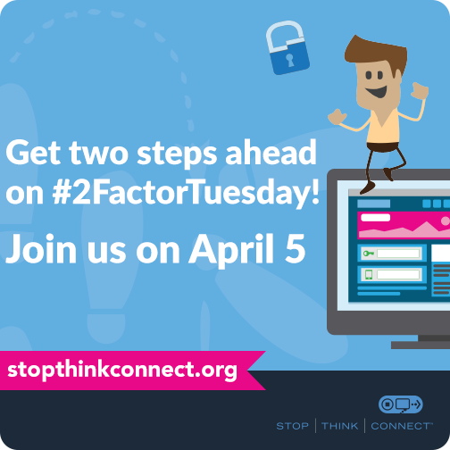 Have something to share this #2FactorTuesday or want to know more about two-factor authentication? Join us Apr 5!