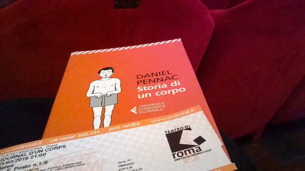 Daniel Pennac al <a href="/teatrodiroma/">Teatro di Roma</a> con Journal d'un corps