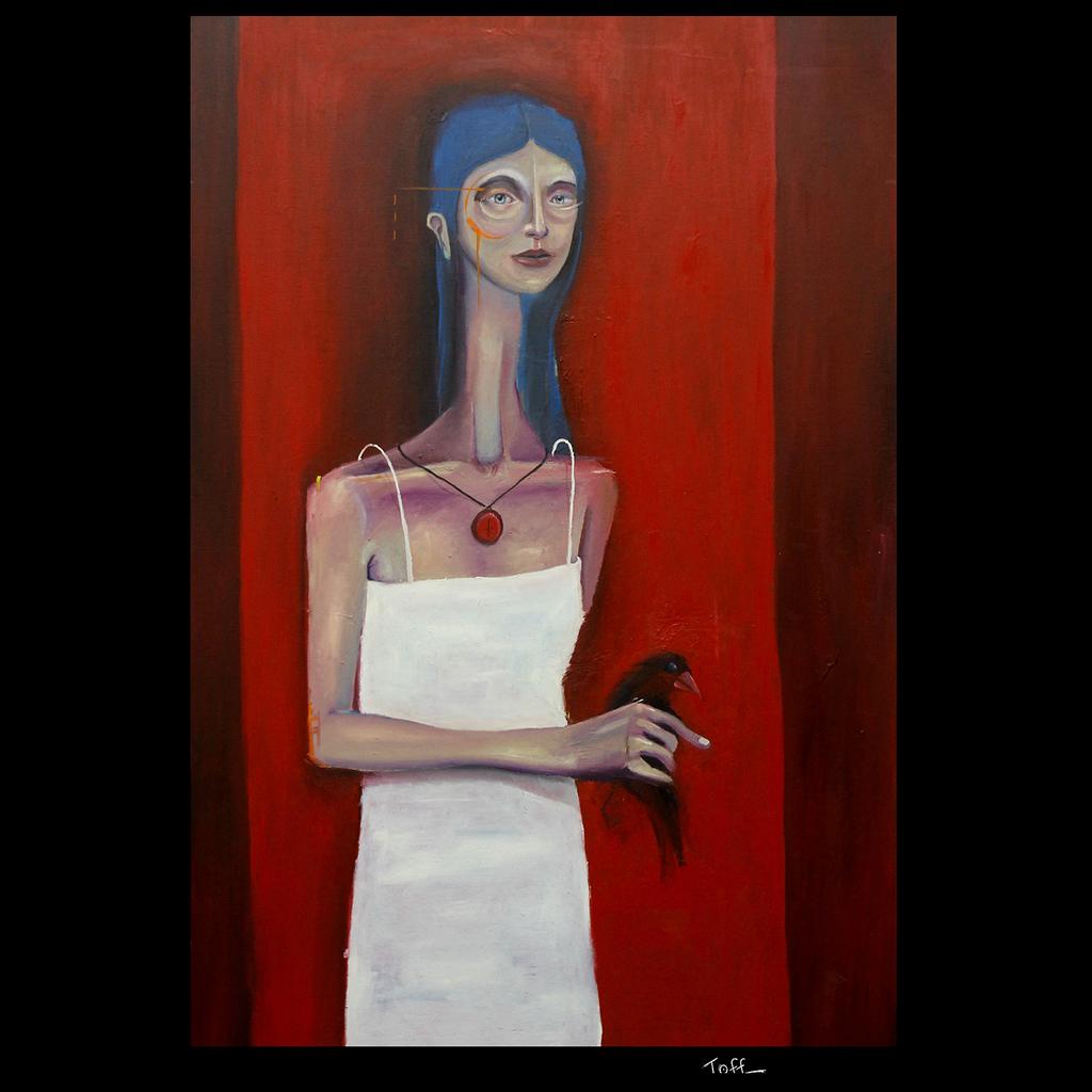 joffsart's tweet photo. A reoccurring dream.  #joff  #joffsart #painting #artist #art #face #model #gallery #studio  #portraiture https://t.co/DkRchBwLKM