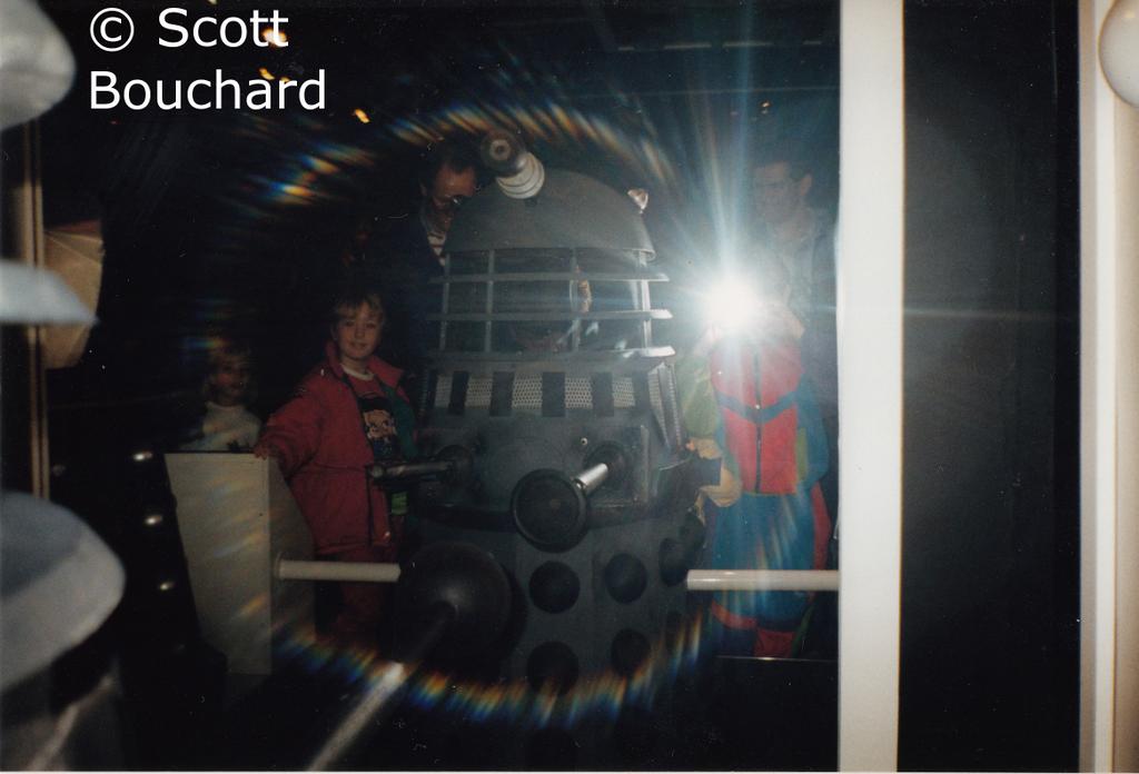 ModInAMatchbox's tweet image. My first experience with a #Dalek #VoiceModulator at #London MOMI early 90&apos;s, aged about 10. The great walk-in-Dalek