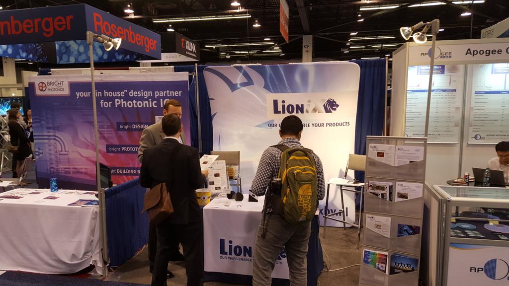 And again a nice and busy day at our booth <a href="/ofcconference/">OFC Conference</a> #ofc2016