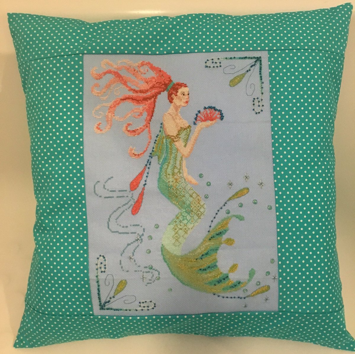 Dorisandbea's tweet photo. #mermaid #handmade #crossstitch https://t.co/xSSp7OLaw7