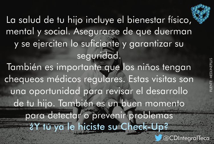 CdIntegralTeca's tweet image. Es por su bienestar, monitorealos. #Salud #Medicina #Niños