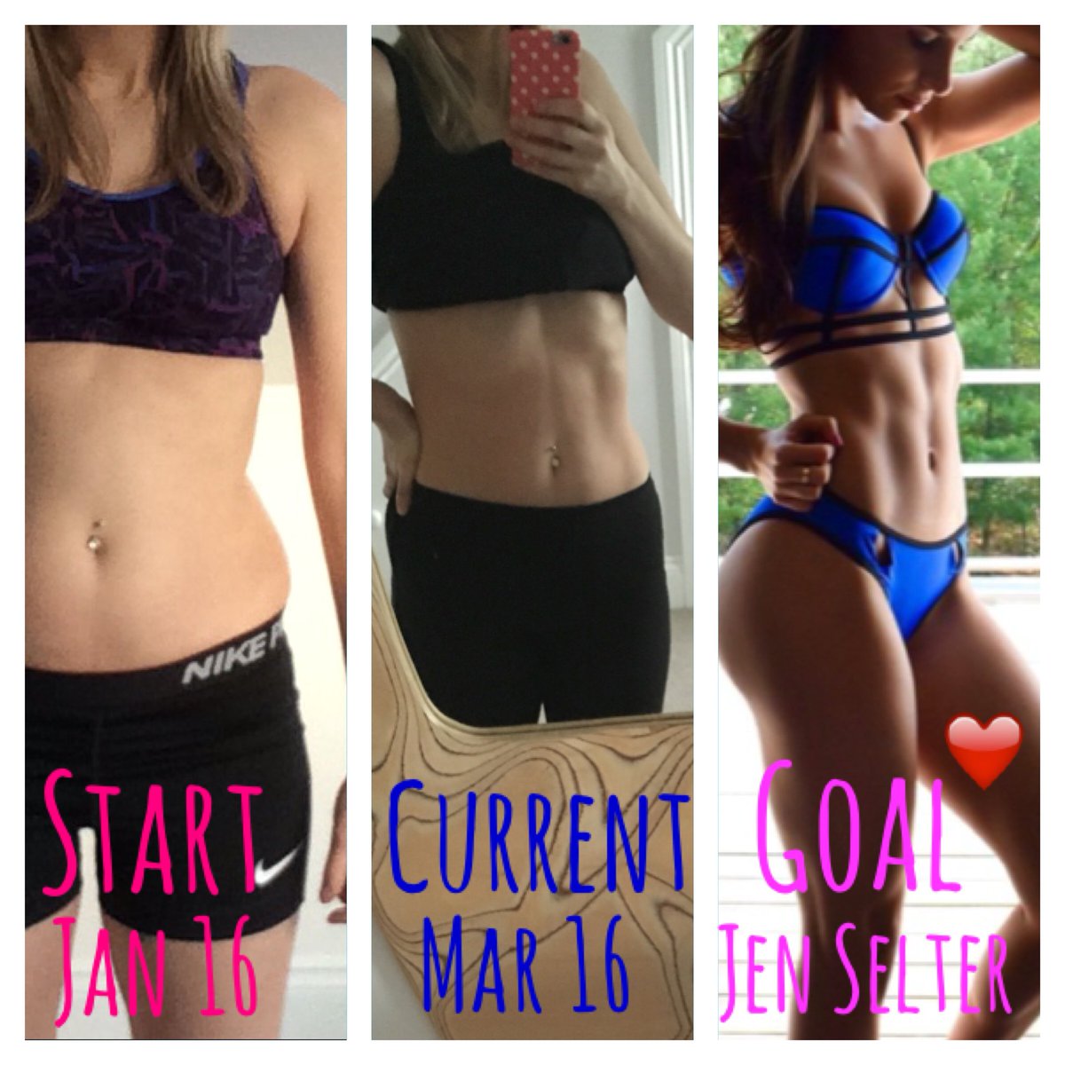 Tarajadeuk's tweet photo. This beauty @JenSelter has my dream abs 😍 time to put down the cookies 🙊
#sixpackplease #motivated #girlswholift https://t.co/ZcywE4E89G