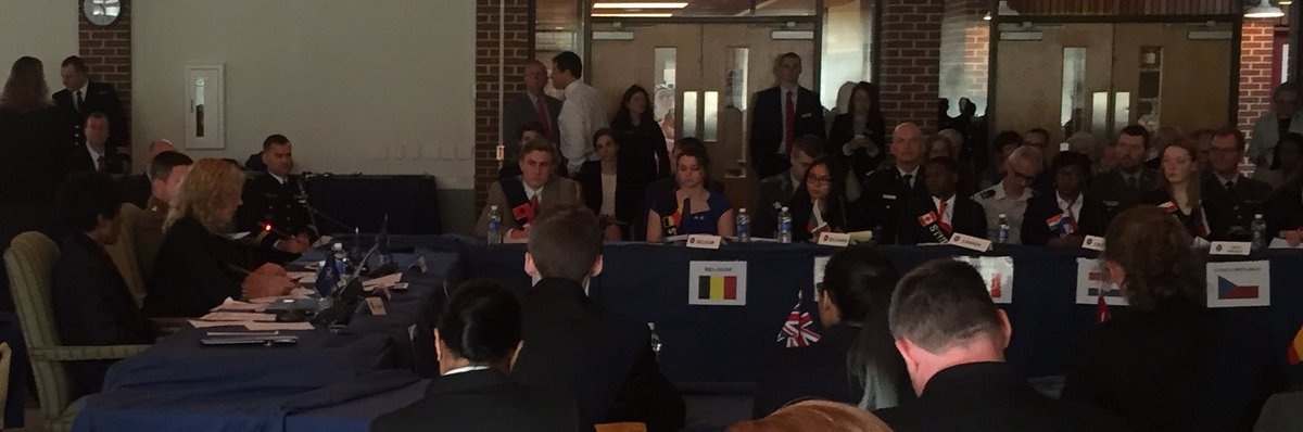 Student ambassador for Belgium stresses the importance of #ModelNATO #MNC16