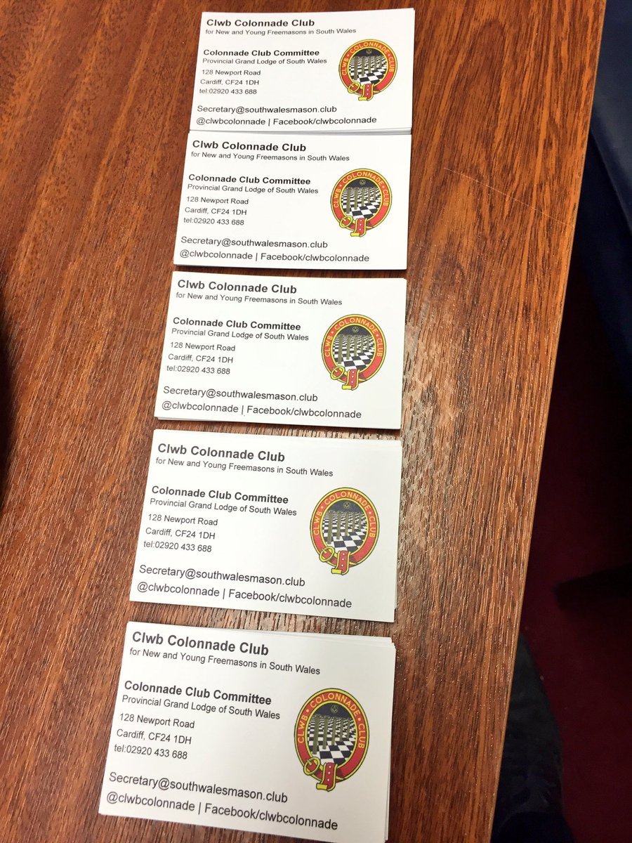 Club calling cards... Tweet us if you find one! <a href="/SouthWalesMason/">Provincial Grand Lodge of South Wales</a>
