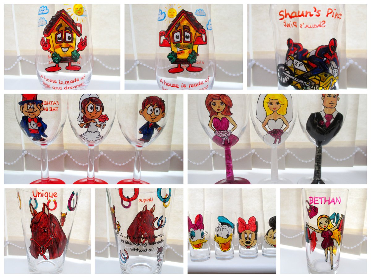 #handpaintedglasses #handmadewithlove #wineglass #giftsforwomen #lovehorses karenperry3.wix.com/kaz-lou-designs