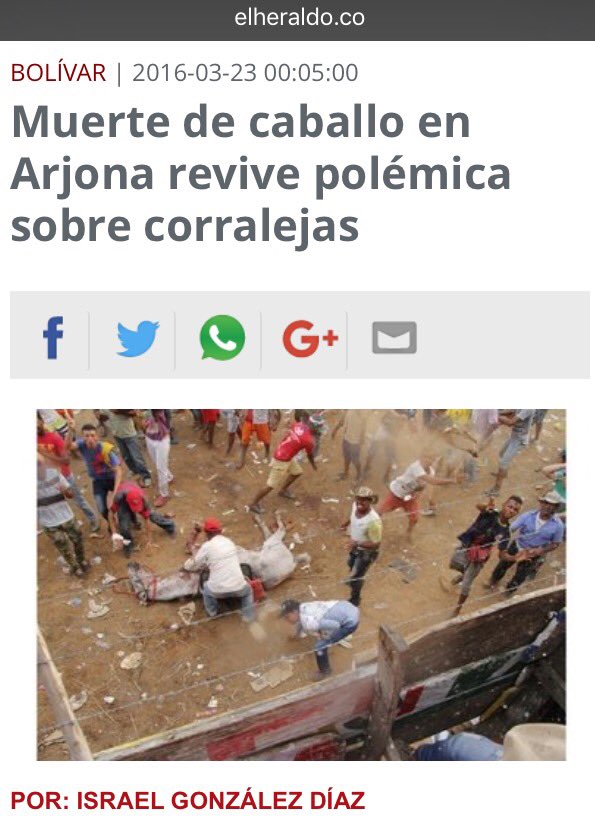 andreanimalidad's tweet photo. Mientras existan las corralejas, no habrá paz en Colombia: sólo más violencia https://t.co/EtEu735m3Z @elheraldoco https://t.co/lkU9EdyopR
