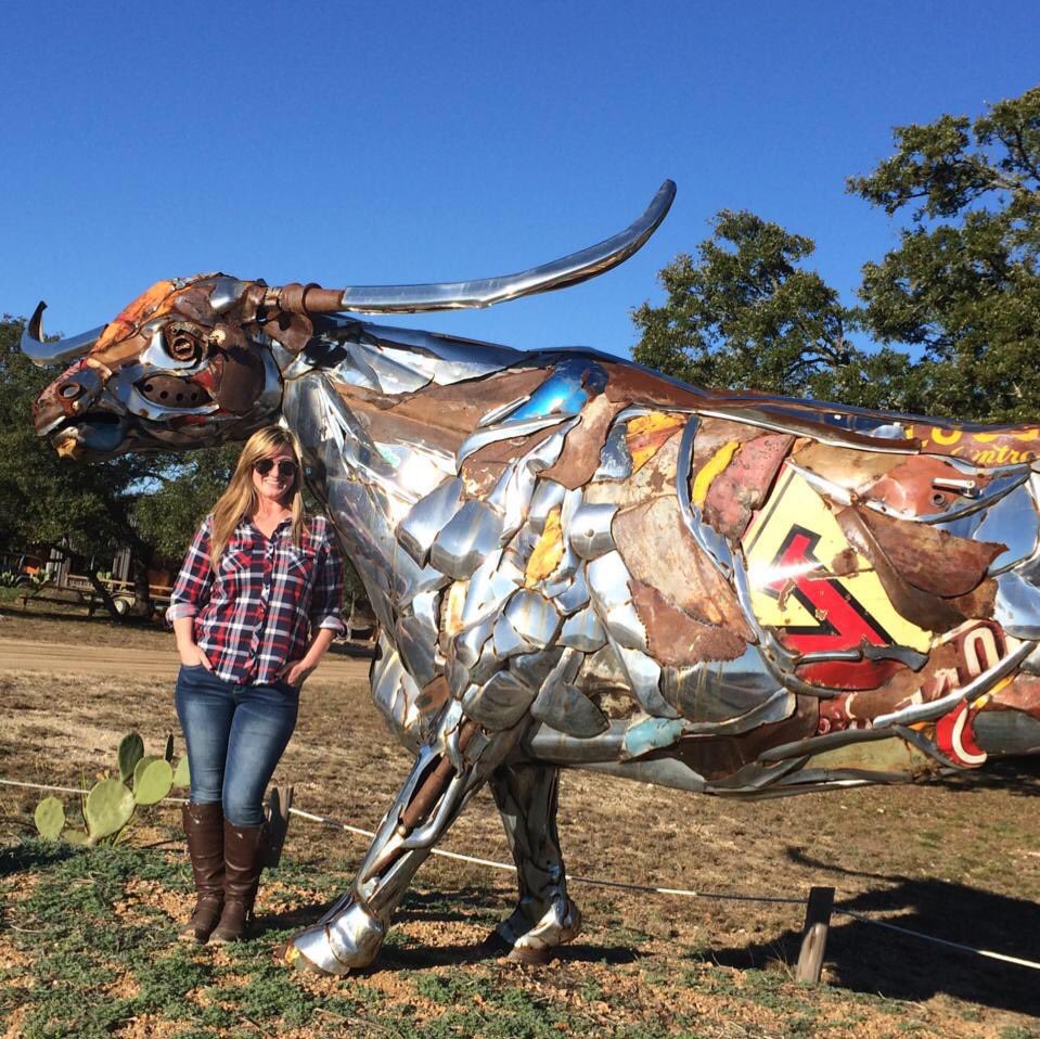 Ferdinand the bull.  He guards the distillery.