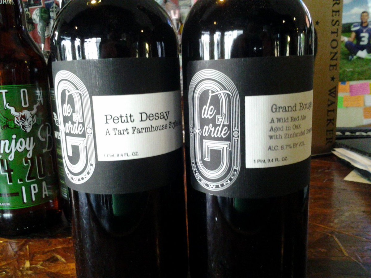 BeerAuthority's tweet photo. Also got in some @DeGardeBrewing Petit Desay &amp; Grand Rouge https://t.co/UBzAgADeWg
