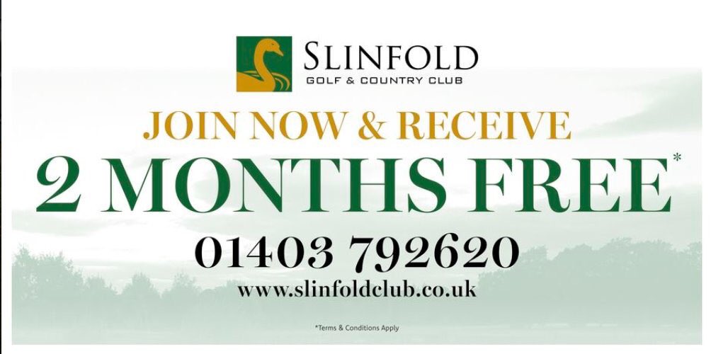 Just over a week left to receive 2 months FREE! Book a visit call 01403-792620 #Horsham #golf #fitness #GymoftheYear