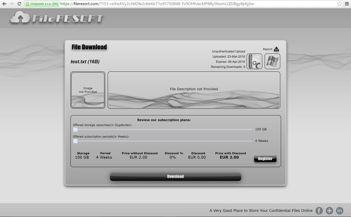 FileResort's tweet image. Downloading files from @FileResort is easy: Provide the &quot;other&quot; side with the file downloading link.