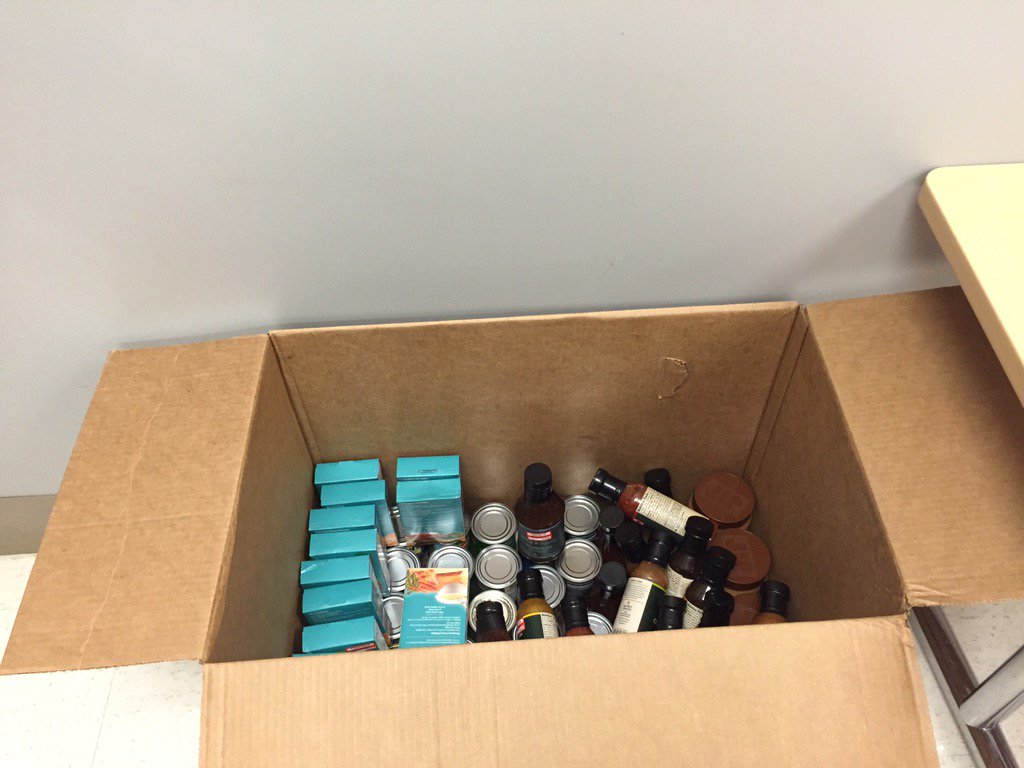 Food drive at #t1797 is up and has a great running start!!! <a href="/Awesome2Mr/">Russell Bryan</a> <a href="/Maddiattarget/">Madison</a>