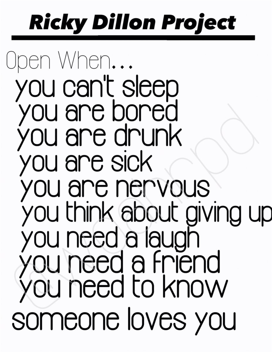 RickyOpenWhen's tweet image. #ProjectRickyOpenWhen created by @woahrpd &amp;amp; @rickydilon