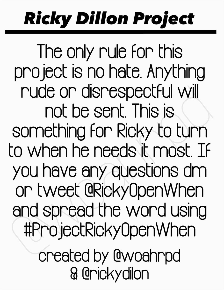 RickyOpenWhen's tweet image. #ProjectRickyOpenWhen created by @woahrpd &amp;amp; @rickydilon