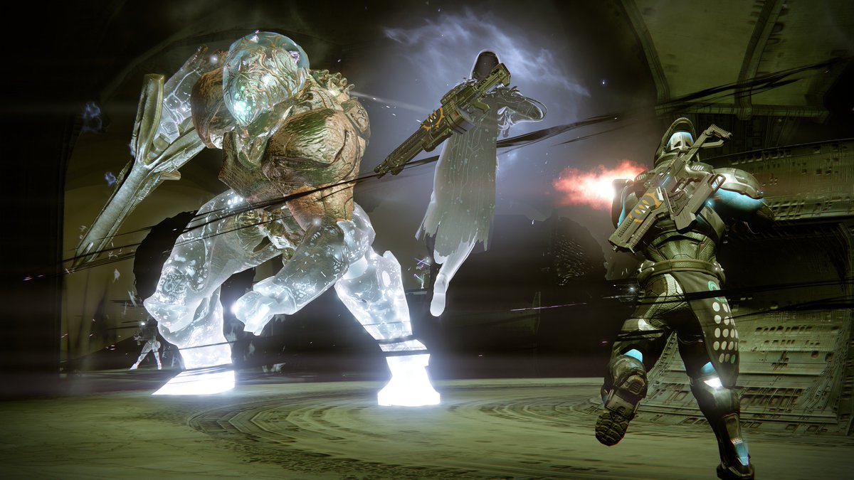 DestinyTheGame's tweet photo. A pretender to Oryx’s vacant throne has escaped Variks’ grasp. Hunt the dark beast down in the April Update. https://t.co/KWMDWbywYi