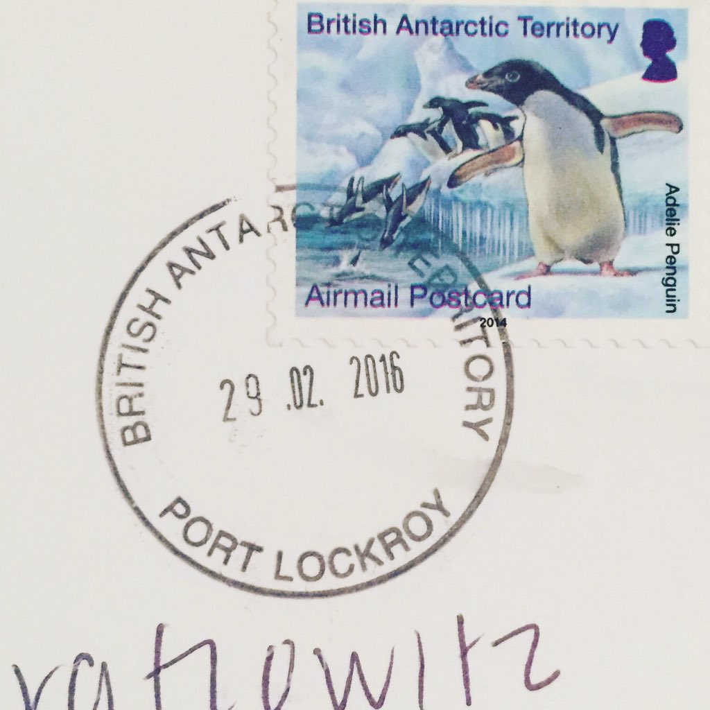 ElieRaflowitz's tweet photo. #airmail from #Antarctica. It came! #lastcontinent #Questfor7 #postcard #royalmail https://t.co/BqXNkM1GJY