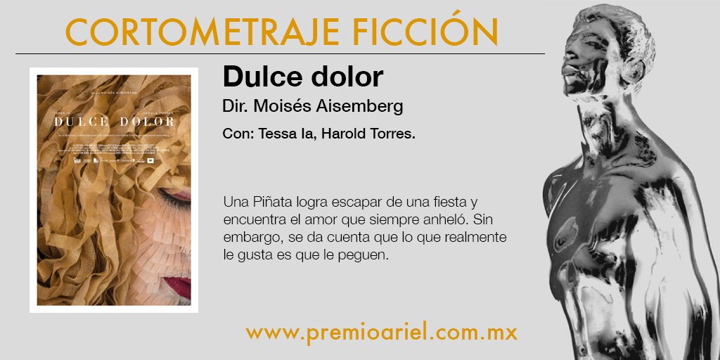 AcademiaCineMx's tweet photo. Inscrita a la 58 premiación #Ariel2016 | #DulceDolor dirigido por
Moises Aisemberg → https://t.co/w8BK6CZhiS https://t.co/ME0ImNAHU7