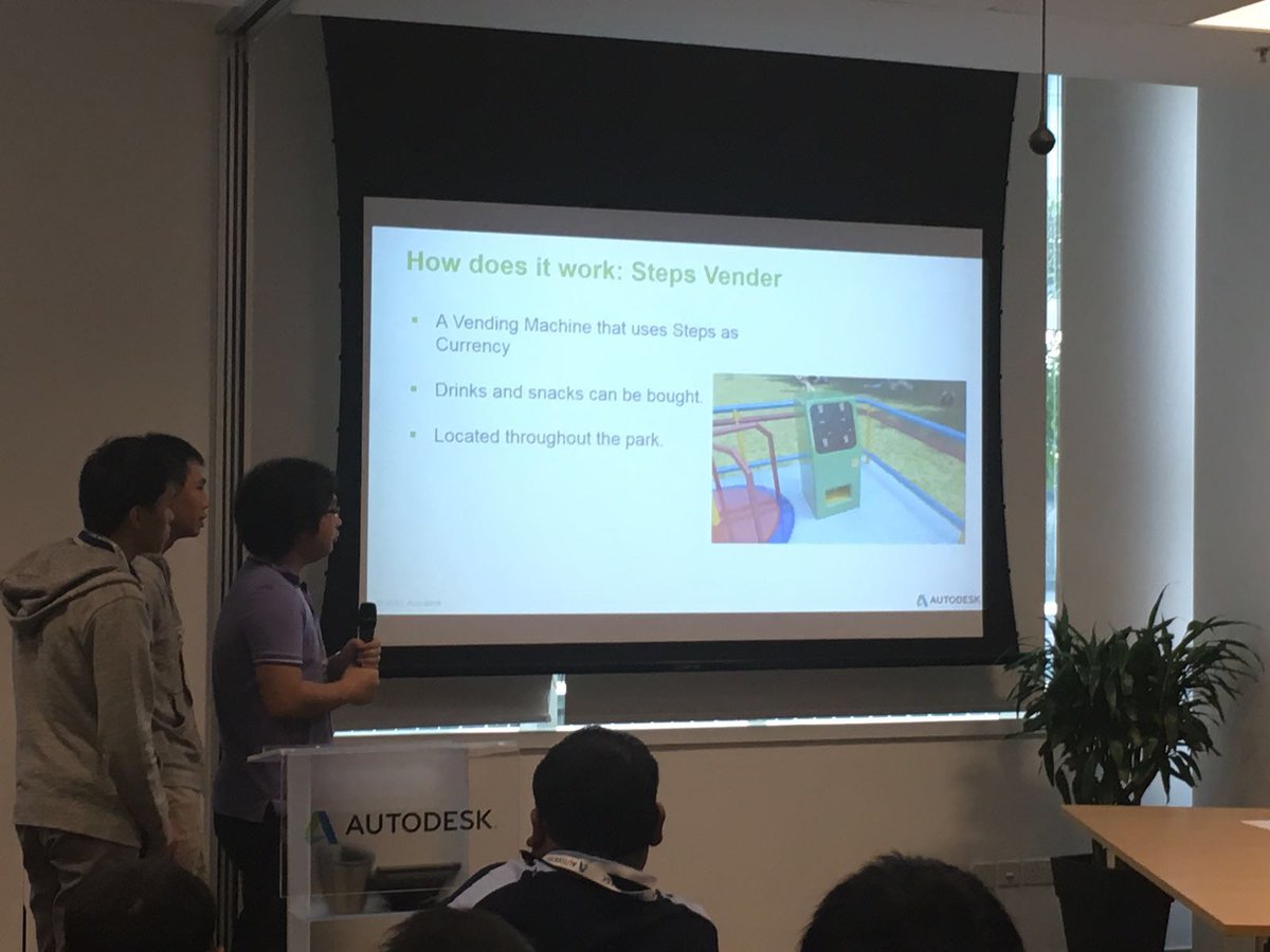 autodeskasean's tweet photo. What if your steps could be used as currency at a Step Vender vending machine? #Panorama2016 #smartcities https://t.co/yK397y8830
