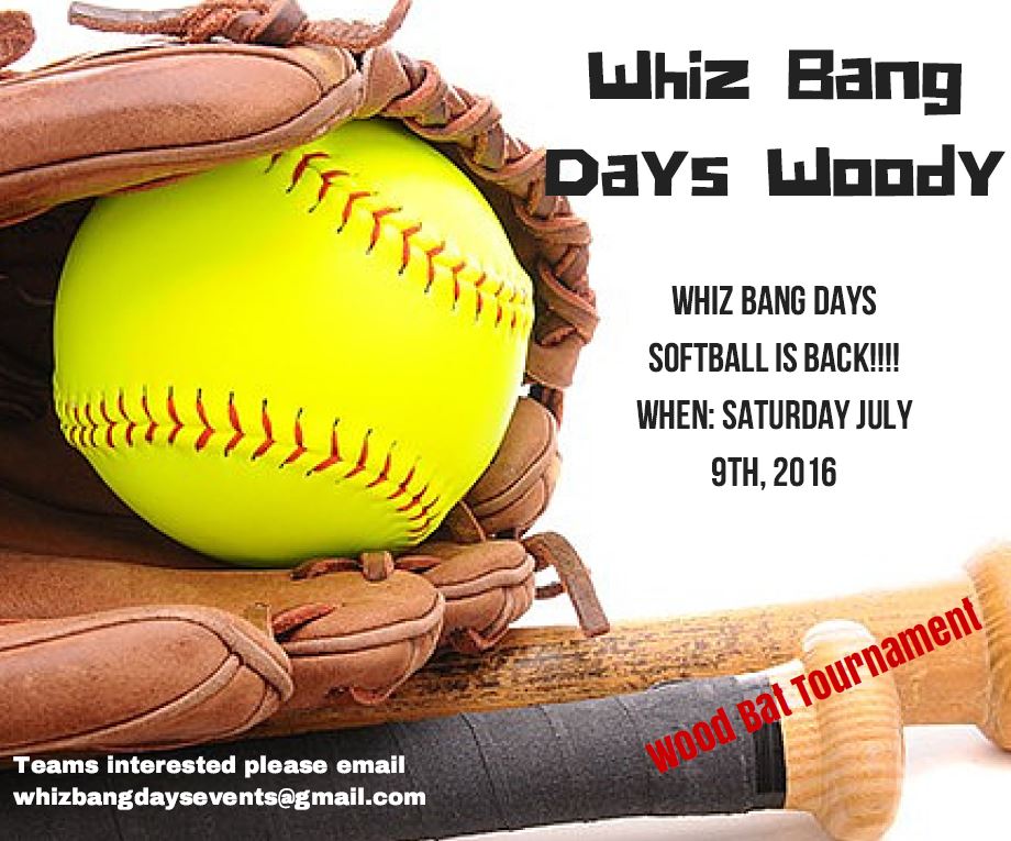 HUGE ANNOUNCEMENT! Whiz Bang Days Softball is back!!!