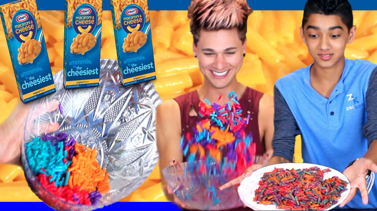 OfficialBradlee's tweet photo. RT RT!! Bradlee vs: 13-year-old Masterchef @zac_kara 

DIY GALAXY MAC N' CHEESE HAHAHAHA!

https://t.co/9hZOrFYLv1 https://t.co/JSUP1Ksm7U