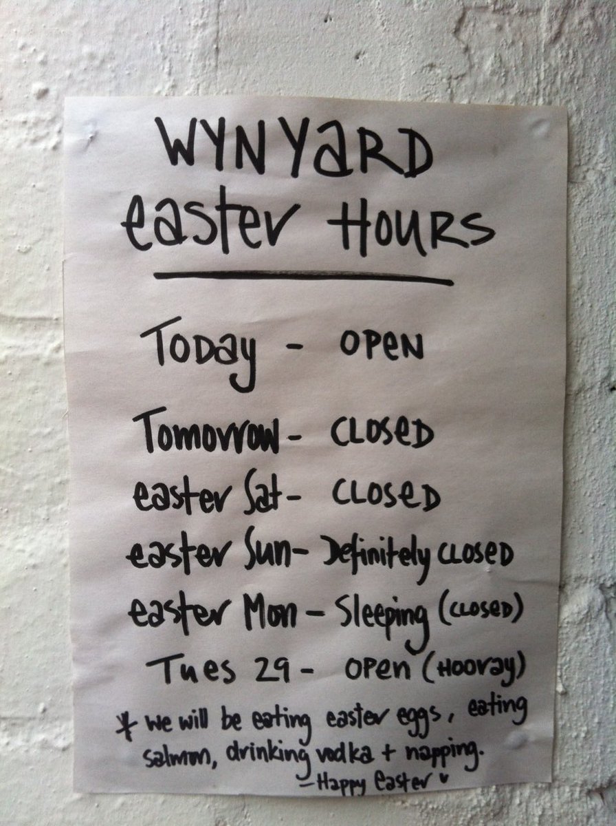 #easter #openinghours