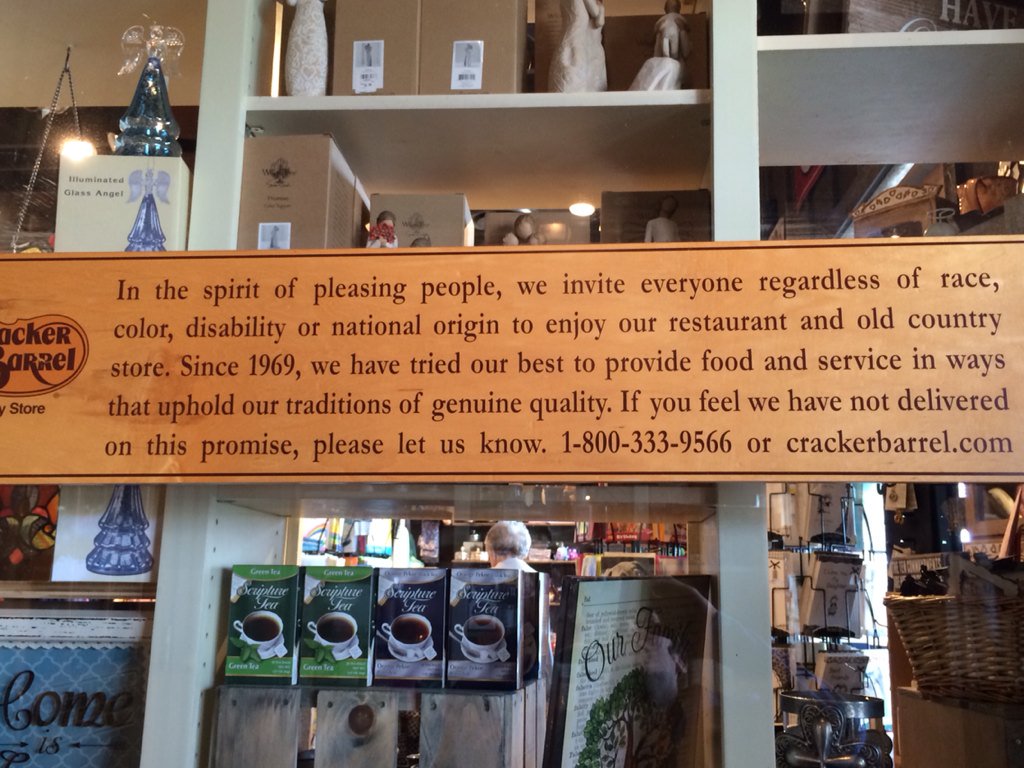 diffspokes's tweet photo. I love when companies make sure to use #disability when referencing #inclusion. Thanks @CrackerBarrel! https://t.co/t6nxmlbsUA