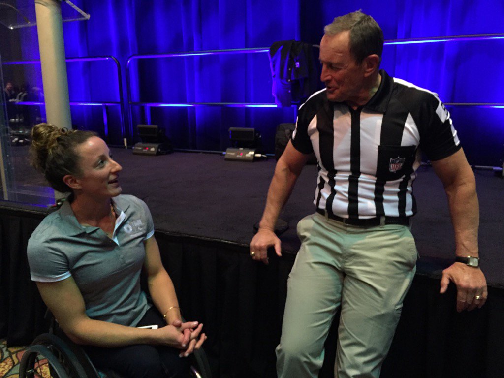 OPMCA's tweet photo. #EdHochuli talks with US Paralympian @TatyanaMcFadden about her remarkable achievements @MPACTTradeshow #MakeAnMPACT https://t.co/pa3n01CJOf
