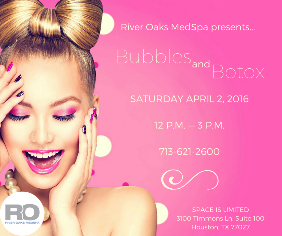 RiverOaksMedSpa's tweet photo. Bubbles and Botox on 4/2/16 #Houston #HoustonEvents #HoustonMedSpa #HoustonBeauty #HoustonModels #HoustonBotox #713 https://t.co/BiDfAMrKEr