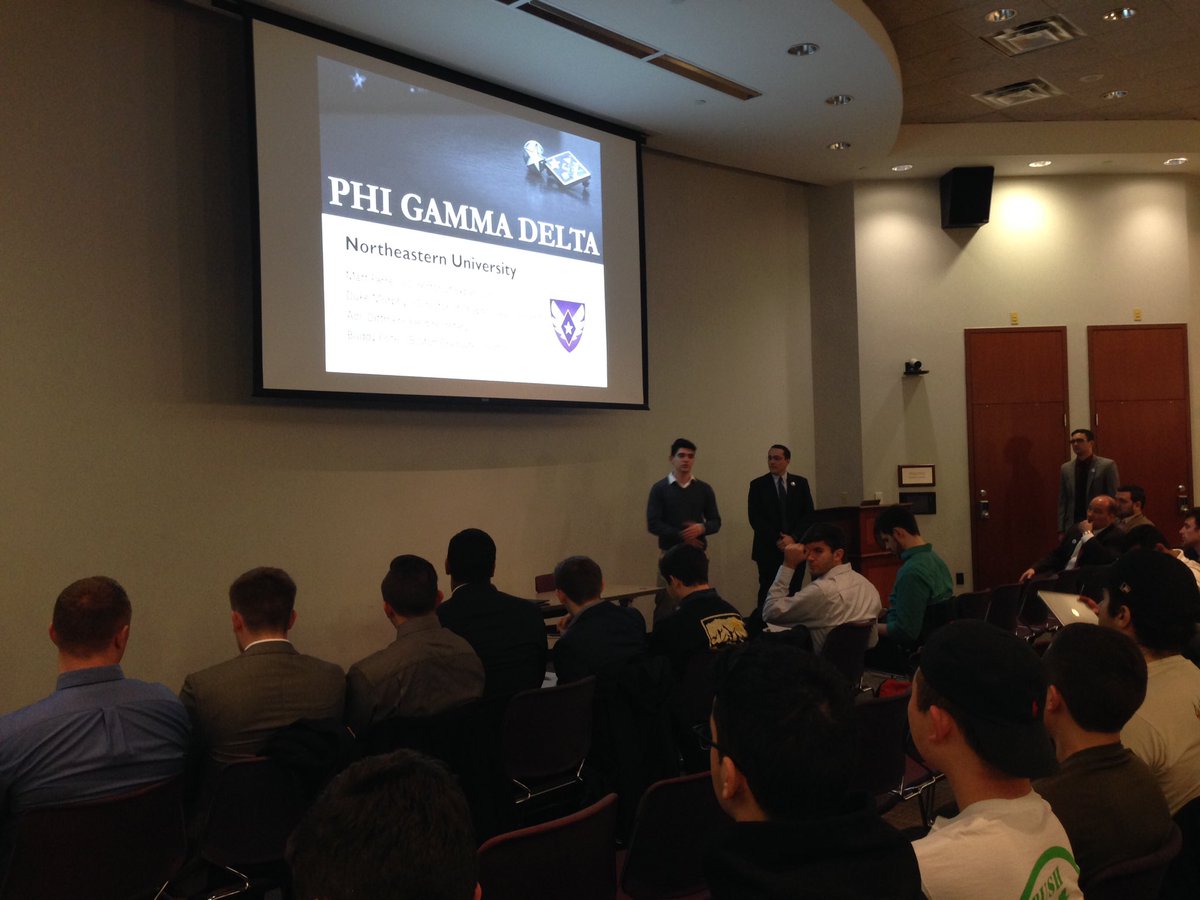 Thank you <a href="/PhiGamHQ/">The International Headquarters of Phi Gamma Delta</a> for coming to tell us why they should expand to NUIFC!! #nuIFCexpansion2016