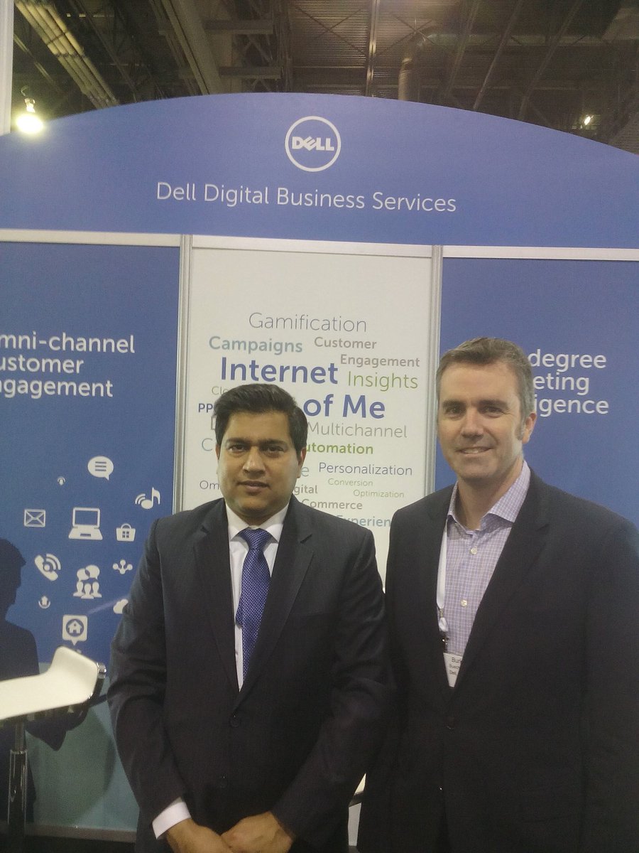 With @BurkBAtDell  at the #adobesummit. Much busier than py. Exciting opportunities around #digitalmarketing