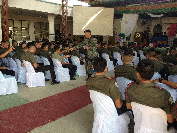 6thSABSAF's tweet photo. #6SAB conducting Information Drive about PNP SAF PO1 Recruitment to the graduating students of NONESCOST. https://t.co/CSRetYRJcV