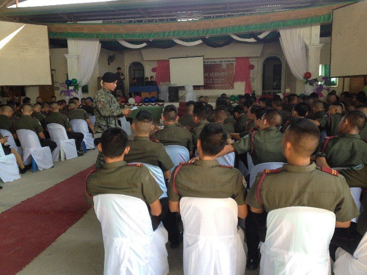 6thSABSAF's tweet photo. #6SAB conducting Information Drive about PNP SAF PO1 Recruitment to the graduating students of NONESCOST. https://t.co/CSRetYRJcV