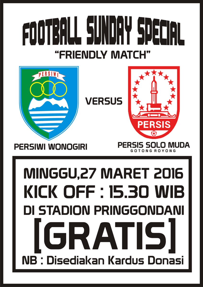 Mulai saiki aturen jadwal dino minggumu, njuk sebarke iki ning kanca-kancamu mergo sing saka solo bakal mertamu. ✊
