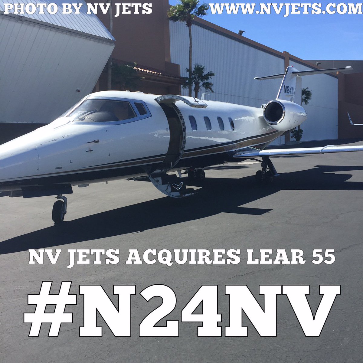 NVJETS's tweet photo. NV JETS ACQUIRES LEAR 55 #N24NV . WE WELCOME HER BACK TO THE FLEET!
#NVJETS #PRIVATEJETS #LEAR55 https://t.co/yTSK78u3DO