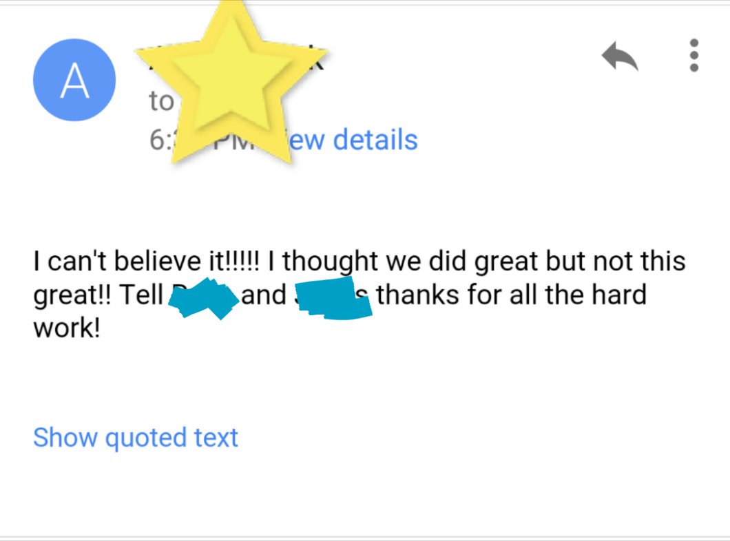 MrsPeterson007's tweet photo. 1 student on the 3D winning team moved, so I emailed him a pic. This was his response. 😄 #neffproud #wearepatneff https://t.co/IaJE6XCwtM