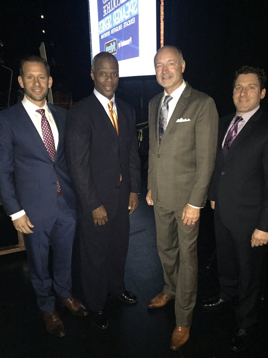 BCSpeakerSeries's tweet photo. #JCWatts with @DavidArmstrongX, @DMaymon4HD91 and Jarrett Levan, @HoffmansChoc! #bcspeakers #bcspeakerseries https://t.co/A2jVtYj8d9