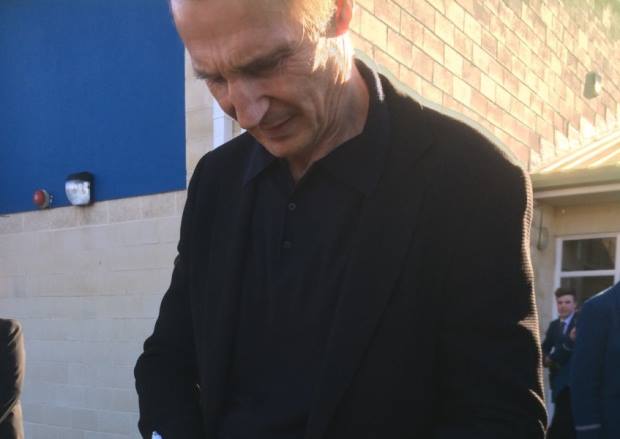 Liam's visit at the Slemish College in Ballymena at March 14, 2016.