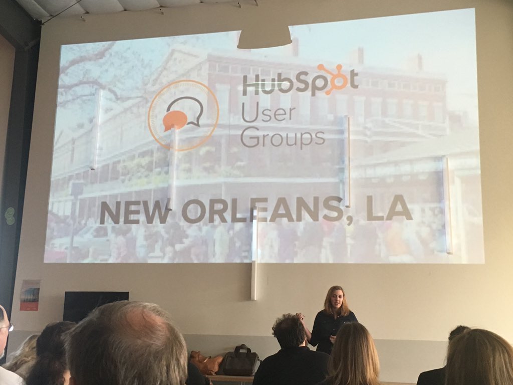 savvysouthern's tweet photo. New Orleans marketing team enjoying the Nola Hubspot User Group Meeting #hugnola #hugitout #whitneybank https://t.co/NISXjQ2DBo