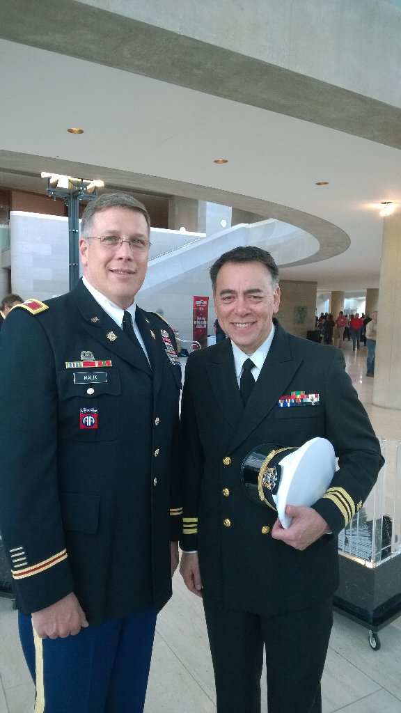 DPDVaughan's tweet photo. With Pete Malik of Personnel at Meyerson representing military reserves at Carry the Load event honoring veterans. https://t.co/hsPCulegtF