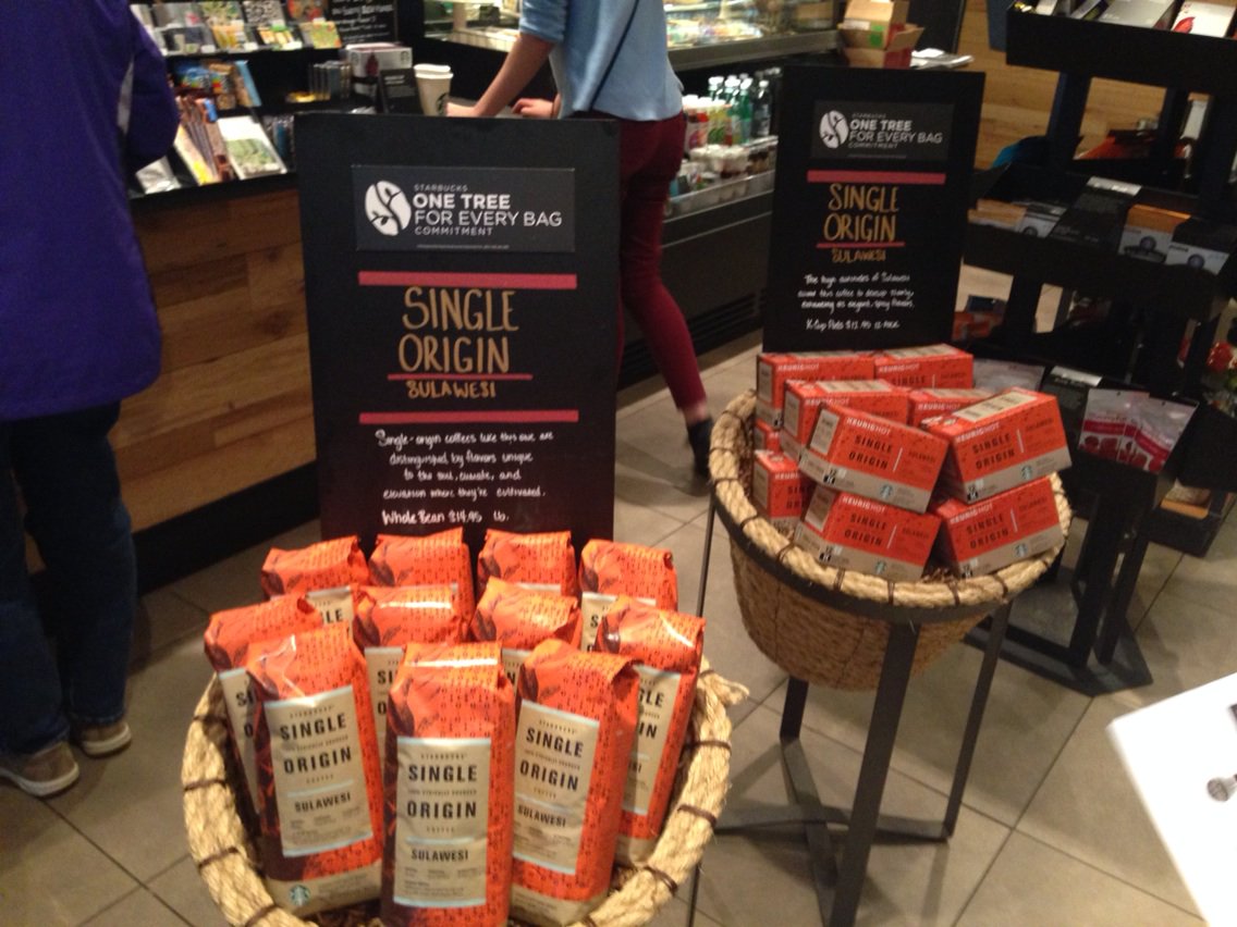 RkellyRachel's tweet photo. Single Origin Sulawesi lookin' sharp at South Pleasant Valley! #elevate78 @bri_pelczer #StoreExcellence https://t.co/JB5zBhBeEf