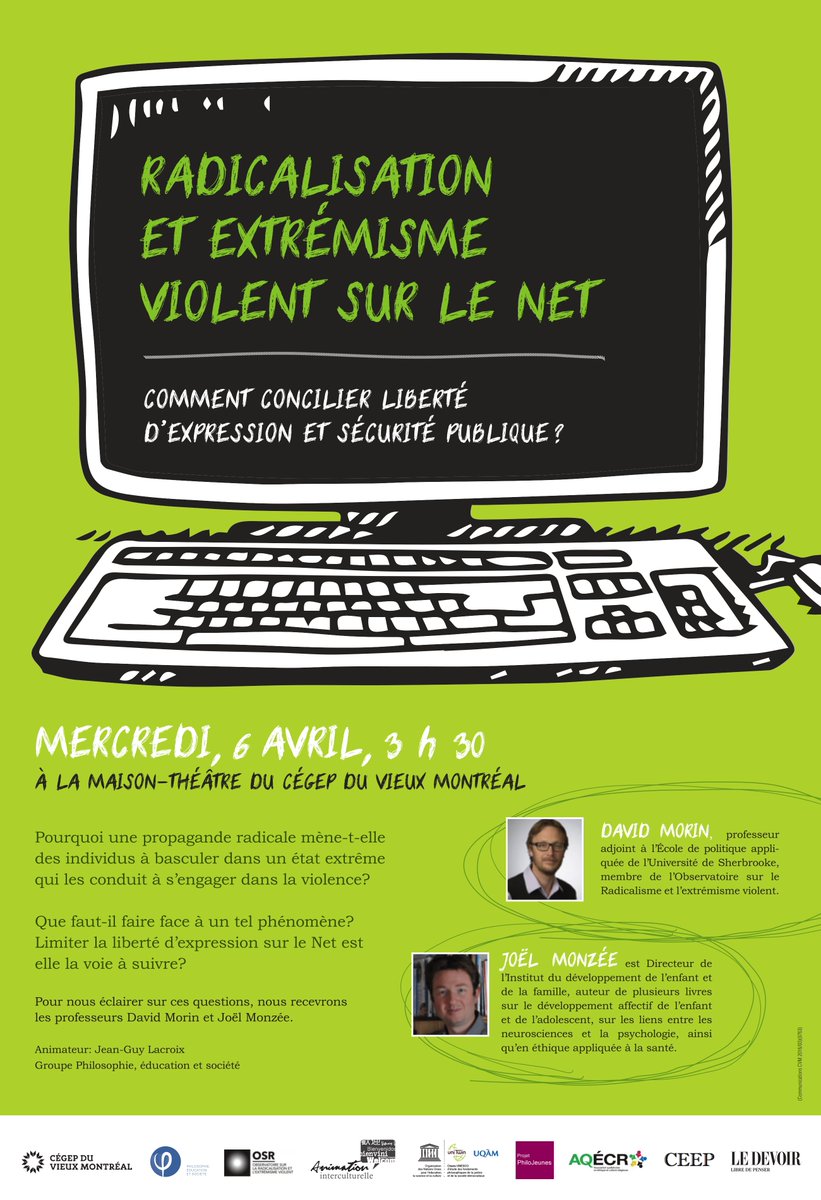 AQECR1's tweet photo. #AQÉCR, fière partenaire d'une série de conférences actuellement en cours dans différents CÉGEP! #eEcr https://t.co/jIkI2ib4z2