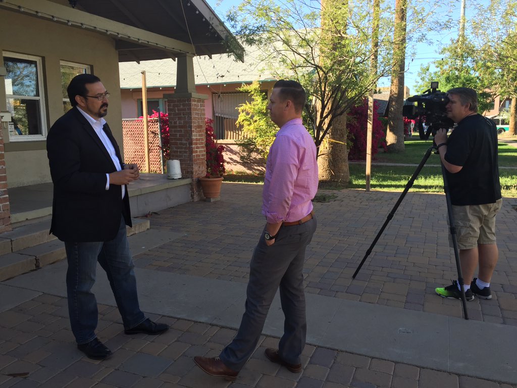 ChampPR's tweet photo. .@azfamily @CBS5AZ @FOX10Phoenix have interviewed &amp; @abc15 on their way to interview @Adrian_Fontes. #countyrecorder https://t.co/JSd9RT4Egv