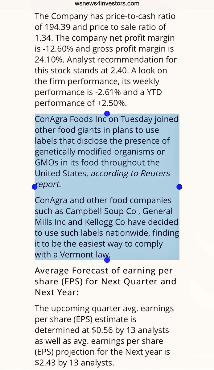 robles_jdaniel's tweet photo. Great news for consumers: @ConAgraFoods to label #GMOs in its products this July. Via https://t.co/WdbvrAHbnl @kavn https://t.co/k2TO3sWxgZ