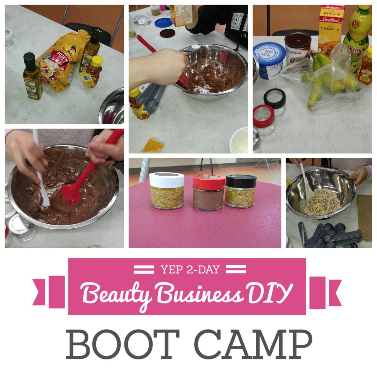 BeautyBootcamp_'s tweet photo. @scadding_court @NEW_Employment 
Look @ the yummy DIY products we made! #girlsinbusiness #beautybusinessdiybootcamp https://t.co/ZHvNjvBQdk