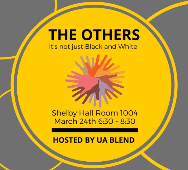 uablend's tweet photo. Be sure to come by Shelby Hall tomorrow night from 6:30 - 8:30 for The Others! We can't wait to see you there. https://t.co/tjTrCfSpI4