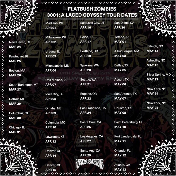 3001: THE TOUR. TOMORROW. NEW HAVEN, CT. #3001THETOUR