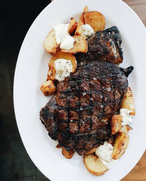 pdxfireside's tweet photo. It's Hump Day! That  means a 26 oz PRIME GRADE RIBE EYE for two, for $50! It's also whiskey wednesday! #HumpDay https://t.co/OKaMHf2hTp